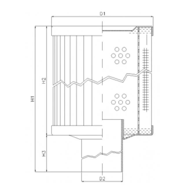 Filtrec - RVR65E10B - Hydraulikfilterelement (Rücklauffilter)