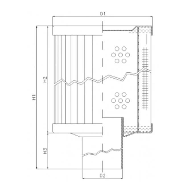Filtrec - RVR65K05B - Hydraulikfilterelement (Rücklauffilter)