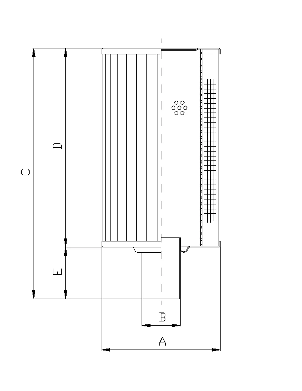 Filtrec - RVR65K20B - Hydraulikfilterelement (Rücklauffilter)