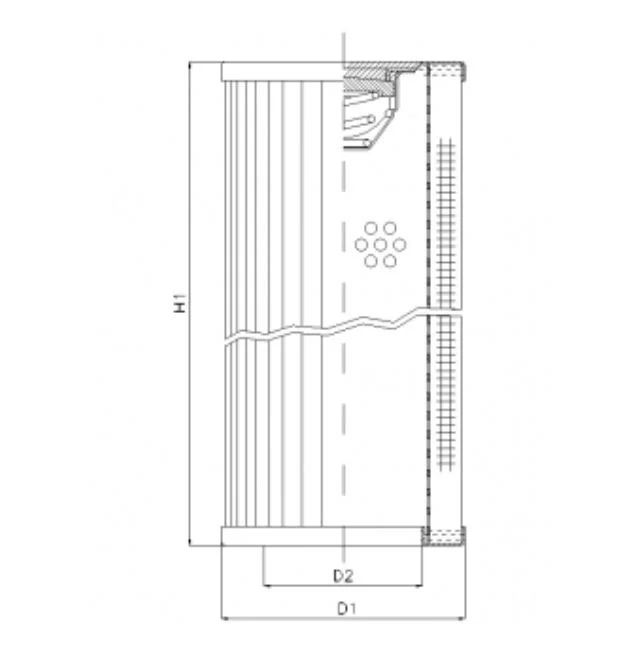 Filtrec - RVR660B10B - Hydraulikfilterelement (Rücklauffilter)