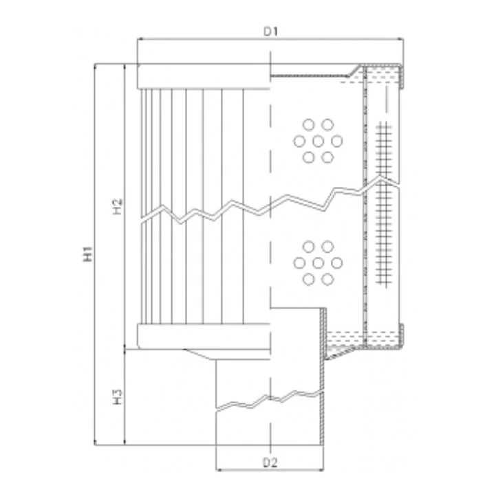Filtrec - RVR85E03B - Hydraulikfilterelement (Rücklauffilter)