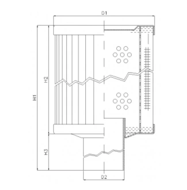 Filtrec - RVR85E05B - Hydraulikfilterelement (Rücklauffilter)