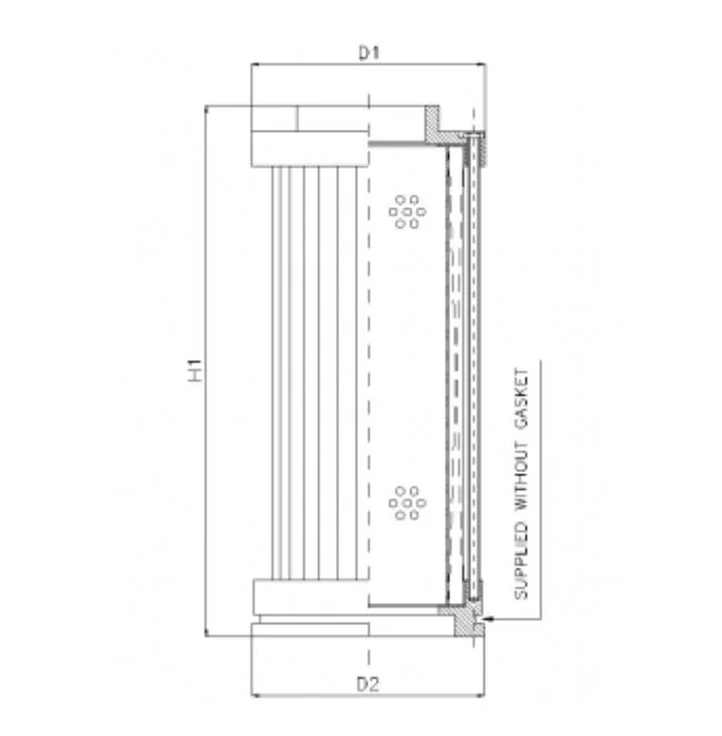 Filtrec - S410T250 - Hydraulikfilterelement (Saugfilter)