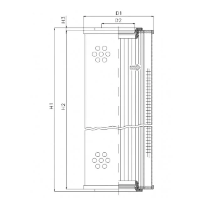 Filtrec - S4111G03 - Hydraulikfilterelement (Saugfilter)