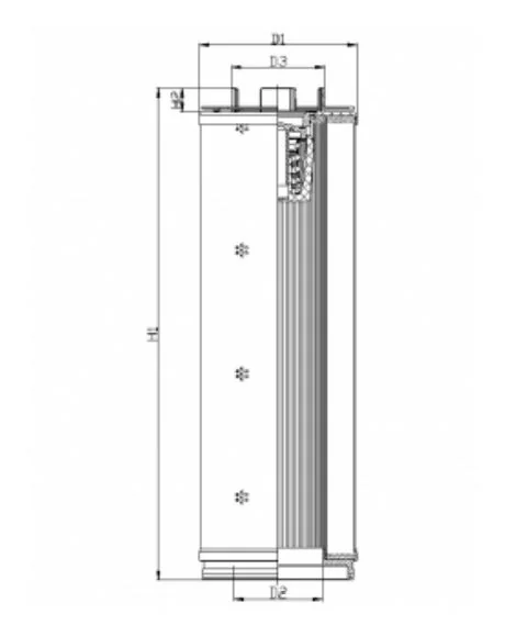 Filtrec - U562G01B3 - Hydraulikfilterelement