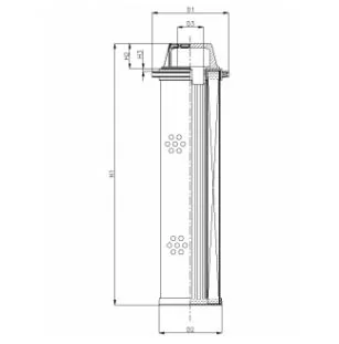Filtrec - WG1029 - Hydraulikfilterelement