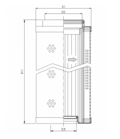 Filtrec - WG1112 - Hydraulikfilterelement (Rücklauffilter)