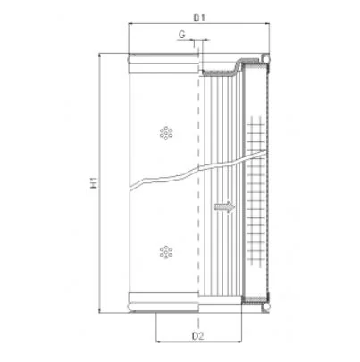 Filtrec - WG213 - Hydraulikfilterelement