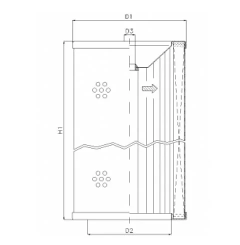 Filtrec - WP399 - Hydraulikfilterelement