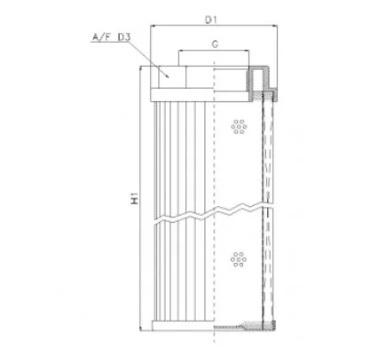 Filtrec - WT1758 - Saugfilter (Anschraubelement)