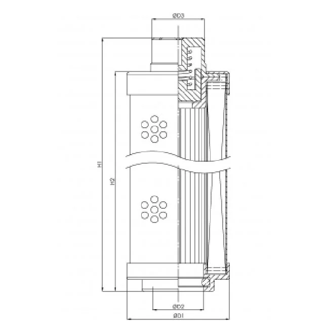 Filtrec - WX440 - Hydraulikfilterelement