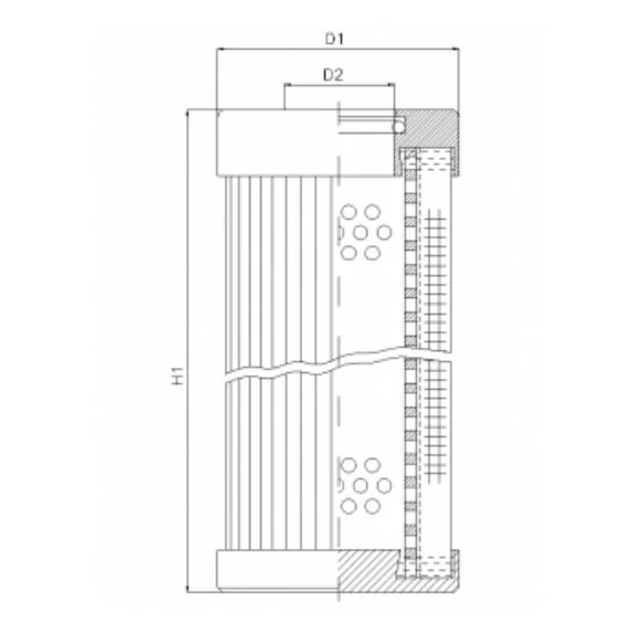 Filtrec - XD160T25B - Hydraulikfilterelement (Druckfilter)