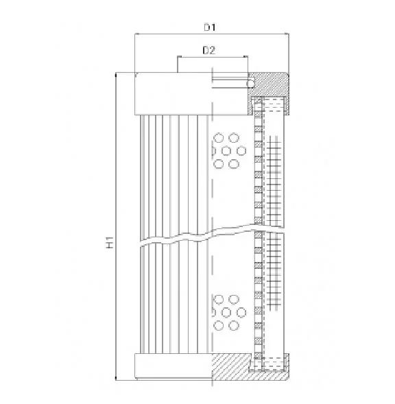 Filtrec - XD250T40B - Hydraulikfilterelement (Druckfilter)