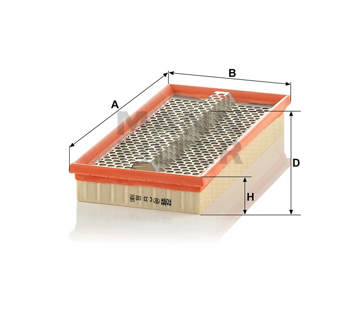 Mann-Filter - C 33 102 - Luftfilterelement