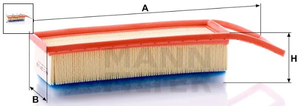 Mann-Filter - C 38 130 - Luftfilterelement
