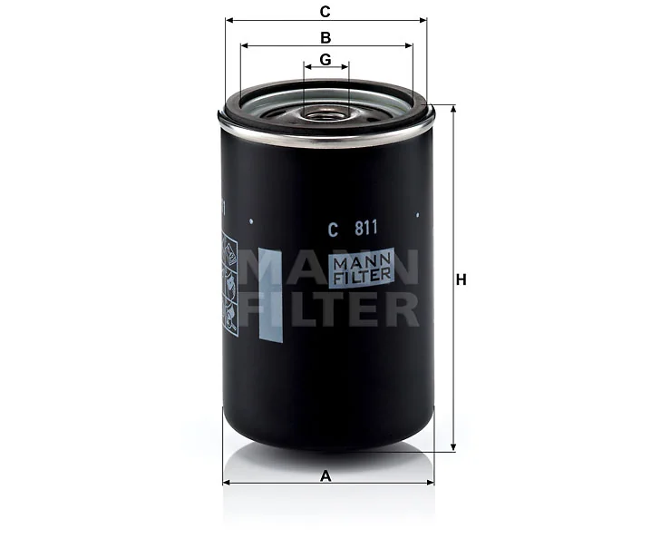 Mann-Filter - C 811 - Luftfilter SpinOn
