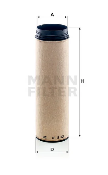 Mann-Filter - CF 16 002 - Luftfilterelement (Sekundärelement)