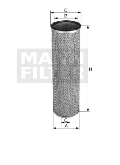 Mann-Filter - CF 19 006 x - Luftfilterelement (Sekundärelement)