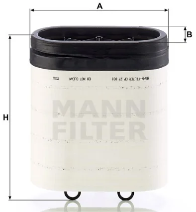 Mann-Filter - CP 27 001 - Luftfilterelement (CompacPlus)