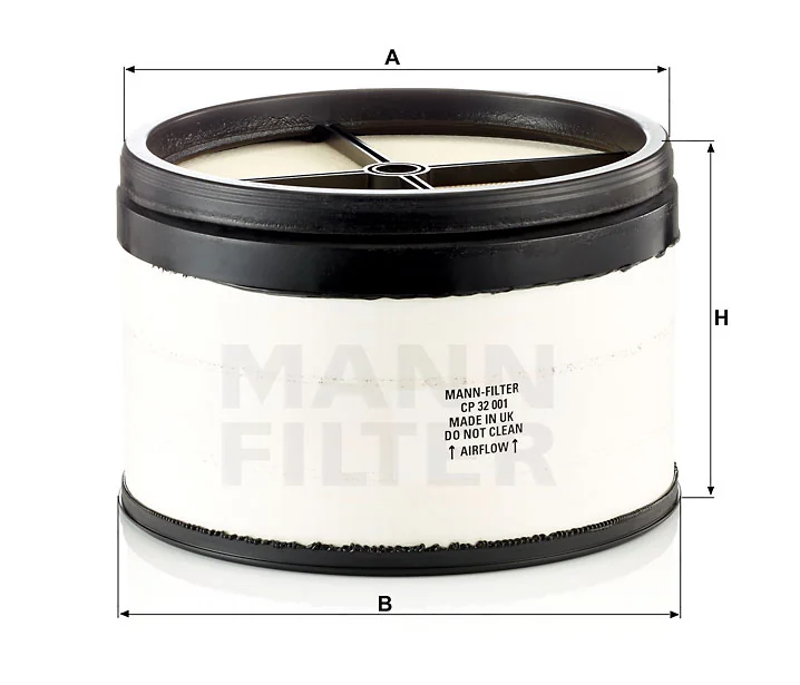 Mann-Filter - CP 32 001 - Luftfilterelement (CompacPlus)
