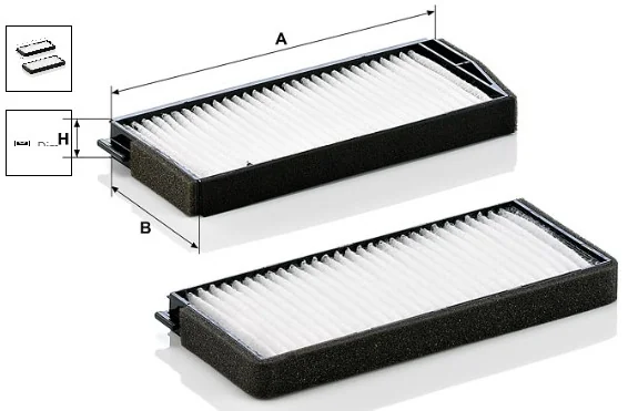 Mann-Filter - CU 24 000-2 - Innenraumfilterelement