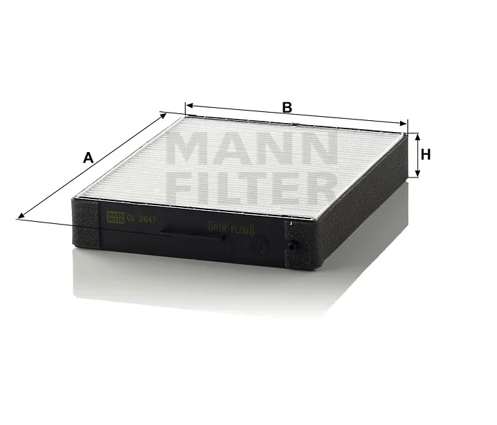 Mann-Filter - CU 2647 - Innenraumfilterelement