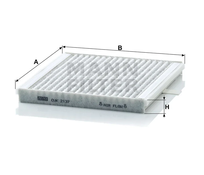 Mann-Filter - CUK 2137 - Innenraumfilterelement (Aktivkohle)