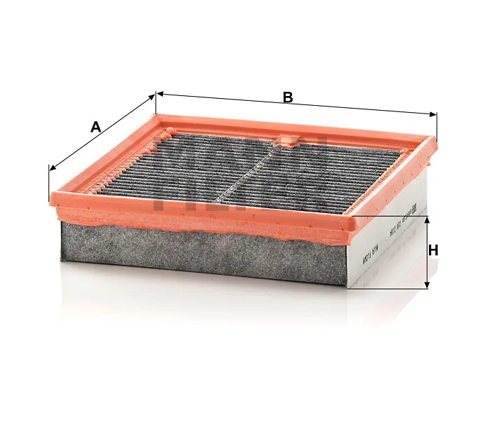 Mann-Filter - CUK 2184 - Innenraumfilterelement (Aktivkohle)