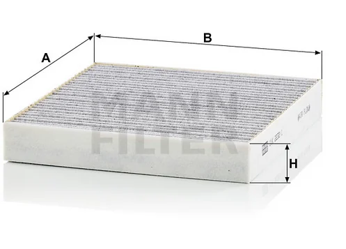 Mann-Filter - CUK 2232/1 - Innenraumfilterelement (Aktivkohle)