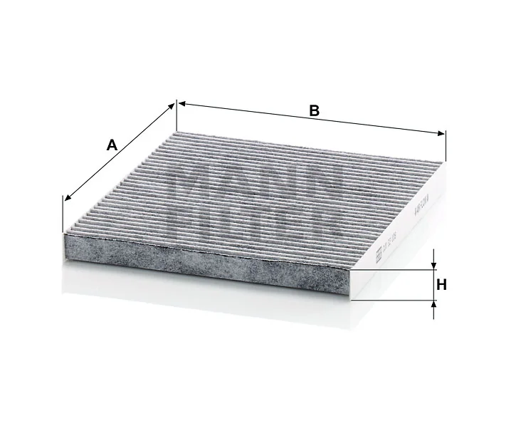 Mann-Filter - CUK 23 009 - Innenraumfilterelement (Aktivkohle)