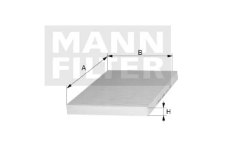 Mann-Filter - CUK 23 024 - Innenraumfilterelement (Aktivkohle)