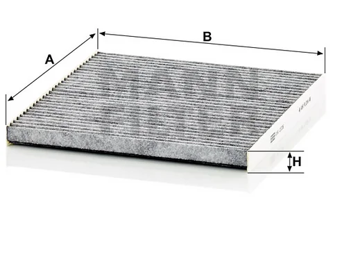 Mann-Filter - CUK 2336 - Innenraumfilterelement (Aktivkohle)