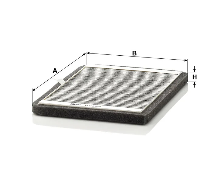 Mann-Filter - CUK 2424 - Innenraumfilterelement (Aktivkohle)