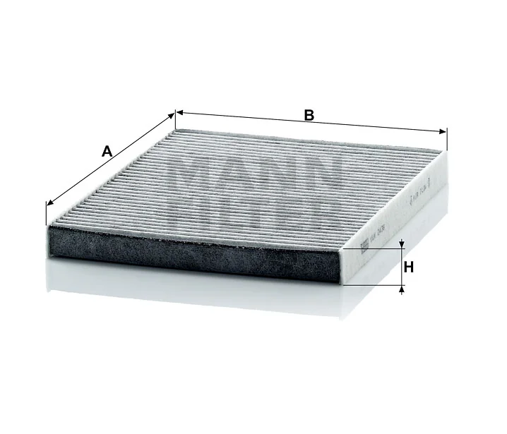 Mann-Filter - CUK 2436 - Innenraumfilterelement (Aktivkohle)