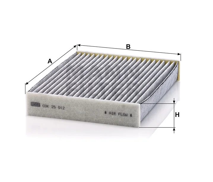 Mann-Filter - CUK 25 012 - Innenraumfilterelement (Aktivkohle)