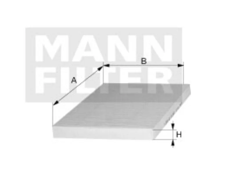 Mann-Filter - CUK 25 044 - Innenraumfilterelement (Aktivkohle)