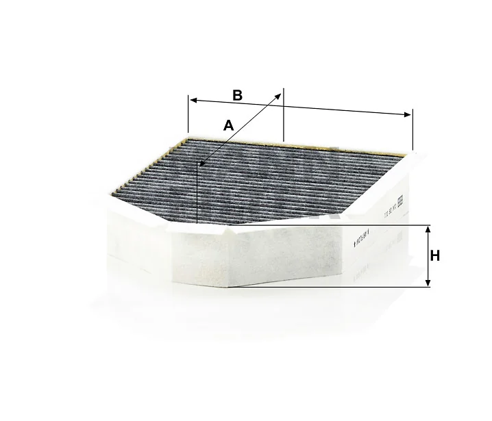 Mann-Filter - CUK 26 011 - Innenraumfilterelement (Aktivkohle)