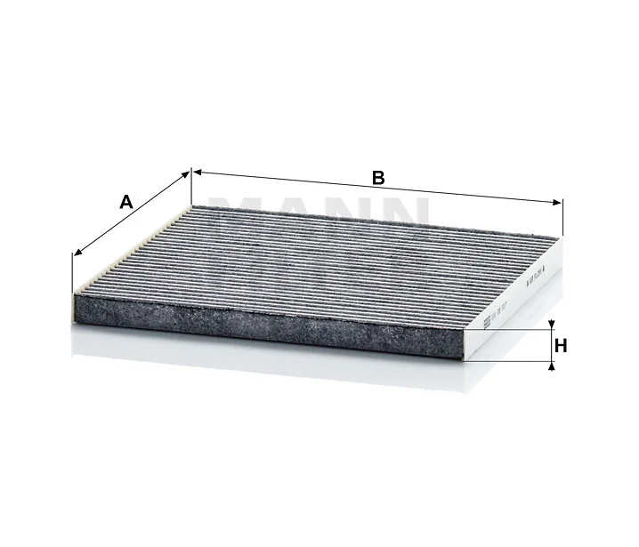 Mann-Filter - CUK 26 017 - Innenraumfilterelement (Aktivkohle)