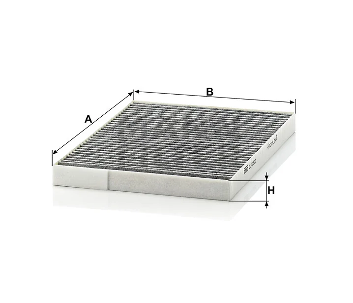 Mann-Filter - CUK 2620 - Innenraumfilterelement (Aktivkohle)