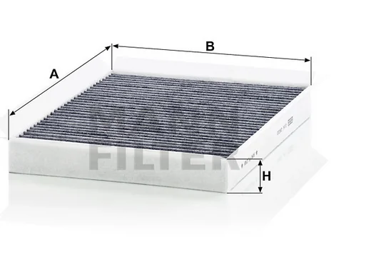 Mann-Filter - CUK 2622 - Innenraumfilterelement (Aktivkohle)