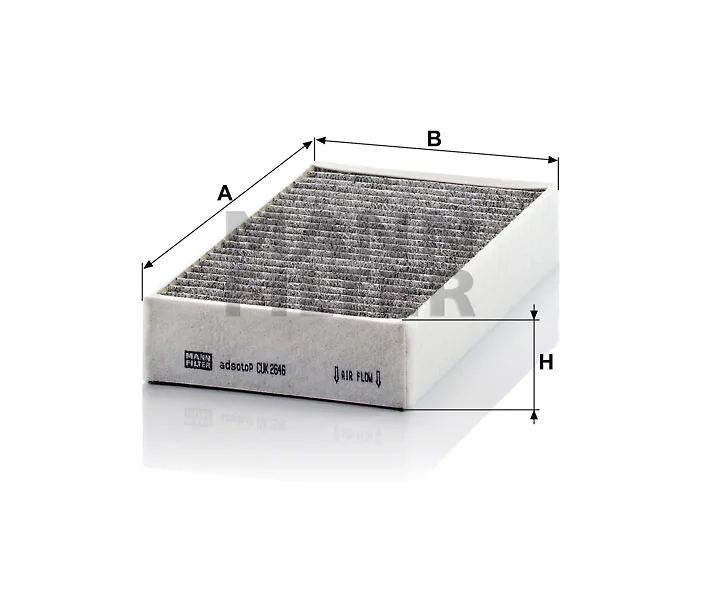 Mann-Filter - CUK 2646-2 - Innenraumfilterelement (Aktivkohle)