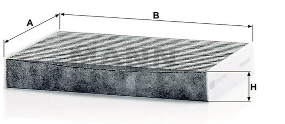 Mann-Filter - CUK 27 009 - Innenraumfilterelement (Aktivkohle)