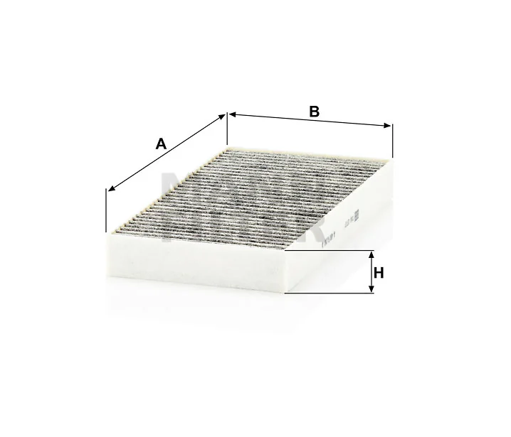 Mann-Filter - CUK 2723-2 - Innenraumfilterelement (Aktivkohle)