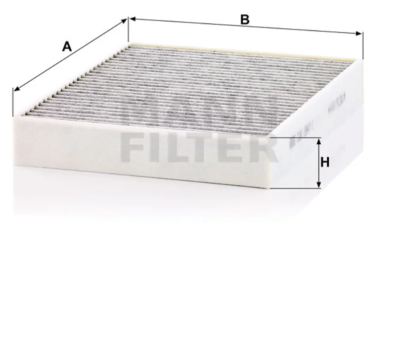 Mann-Filter - CUK 2847/1 - Innenraumfilterelement (Aktivkohle)
