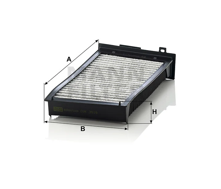 Mann-Filter - CUK 3518 - Innenraumfilterelement (Aktivkohle)