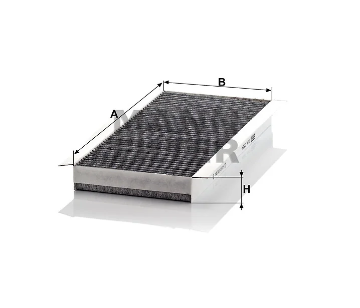 Mann-Filter - CUK 3554 - Innenraumfilterelement (Aktivkohle)