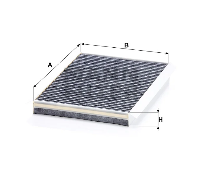 Mann-Filter - CUK 3780 - Innenraumfilterelement (Aktivkohle)