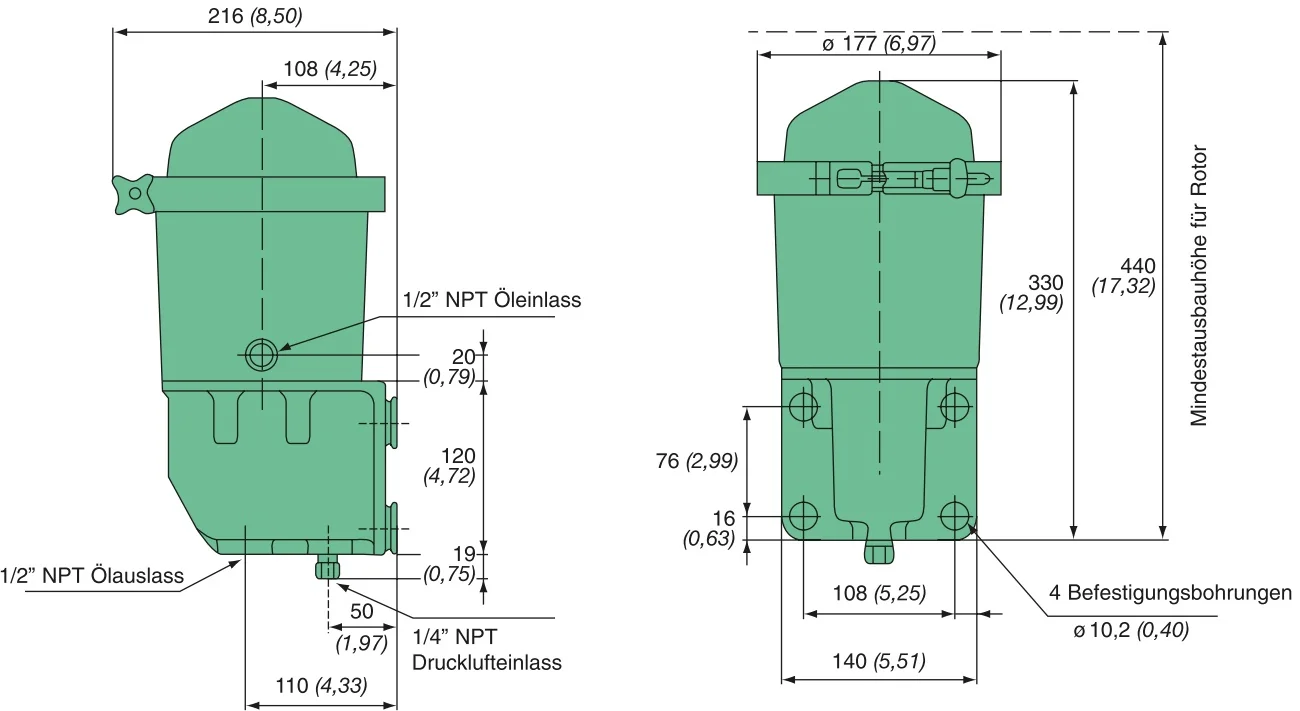 Mann-Filter - FM 090-LCB - Zentrifuge (Ölreiniger)