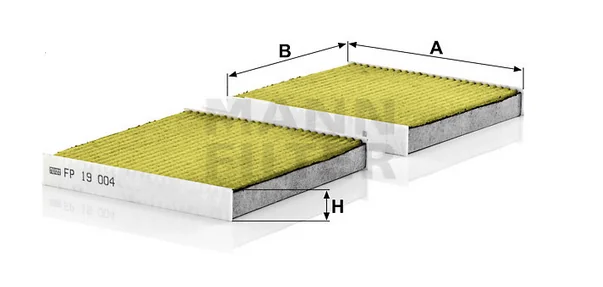 Mann-Filter - FP 19 004 - Innenraumfilterelement (FreciousPlus)