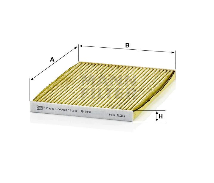 Mann-Filter - FP 1936 - Innenraumfilterelement (FreciousPlus)